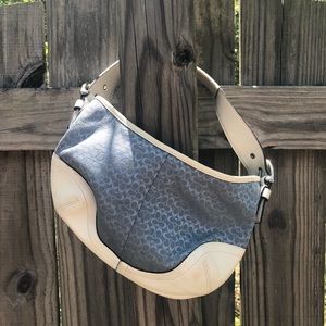 Coach Signature Blue Mini Hobo